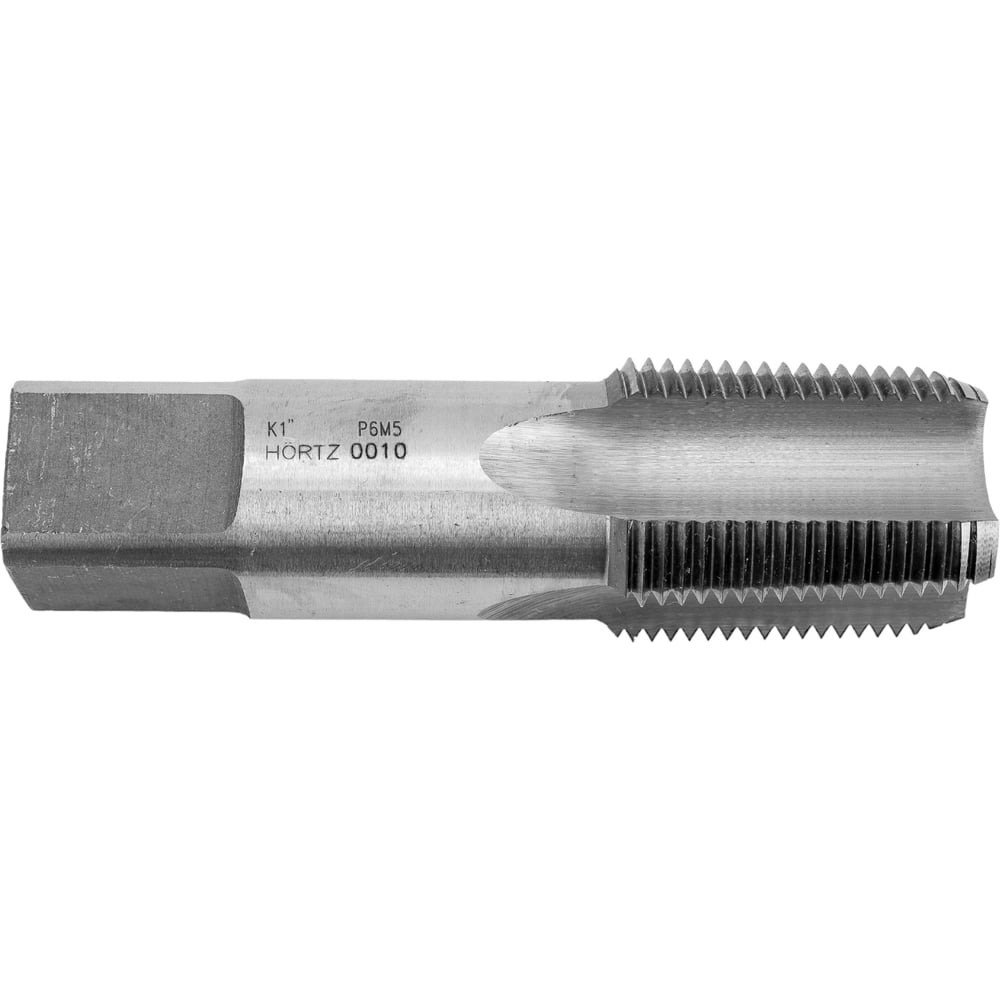 Изображение товара Метчик HORTZ K 1 дюйм NPT Р6М5 машинно-ручной для резьбы