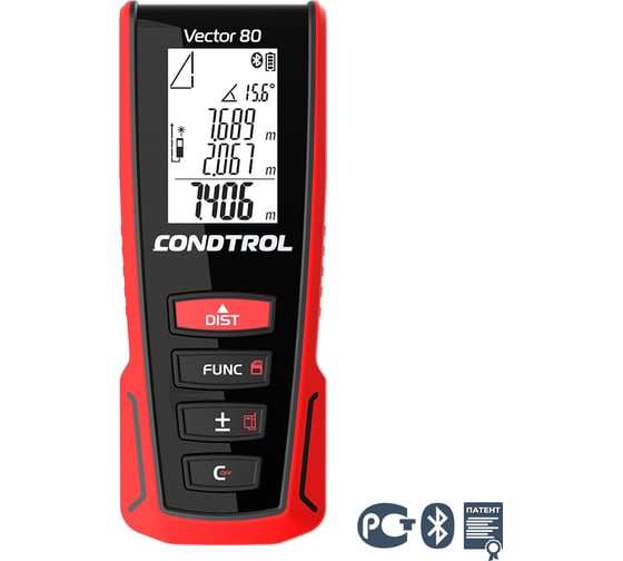 Изображение товара Лазерный дальномер Condtrol Vector 80 1-4-099