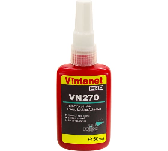 Изображение товара Фиксатор резьбы VINTANET VN270 высокой прочности, 50 мл VN27050