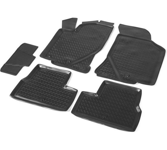 Изображение товара Коврики салона- Rival для Lada Granta седан, хэтчбек, универсал, лифтбек 2011-2018-н.в., 5 шт. 16001001