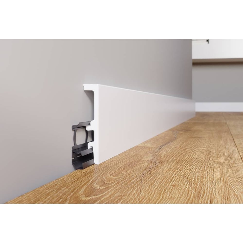 Изображение товара Плинтус Arbiton Vega HDPS P1040 2400x100x20 мм, белый