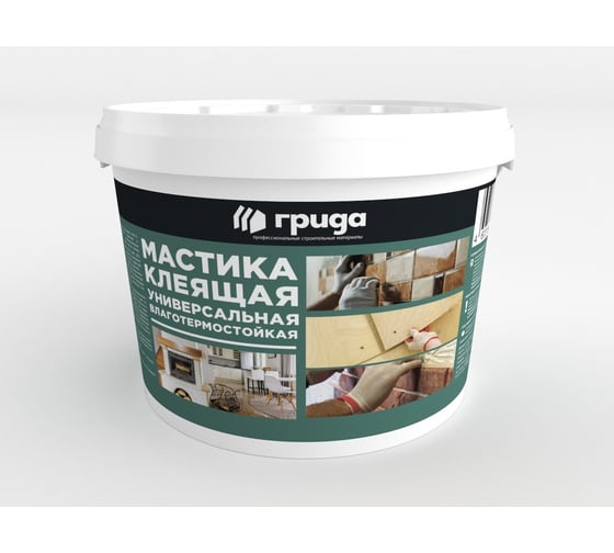 Изображение товара Клеящая влаготермостойкая мастика ГРИДА 6 кг 4770