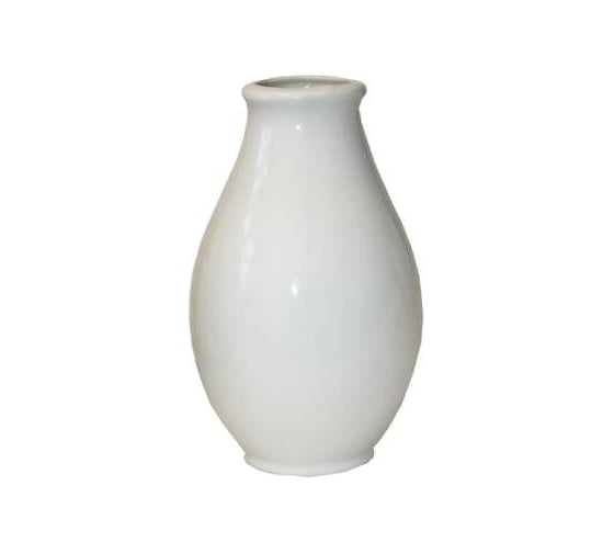 Изображение товара Декоративная ваза Сады Аурики Полевая белая h - 19 см d - 11 см 067740