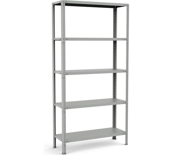 Изображение товара Металлический стеллаж Церера Мебель СТ-СПЭ 2000x1000x500, 5 полок, до 150 кг на полку 00-00008188