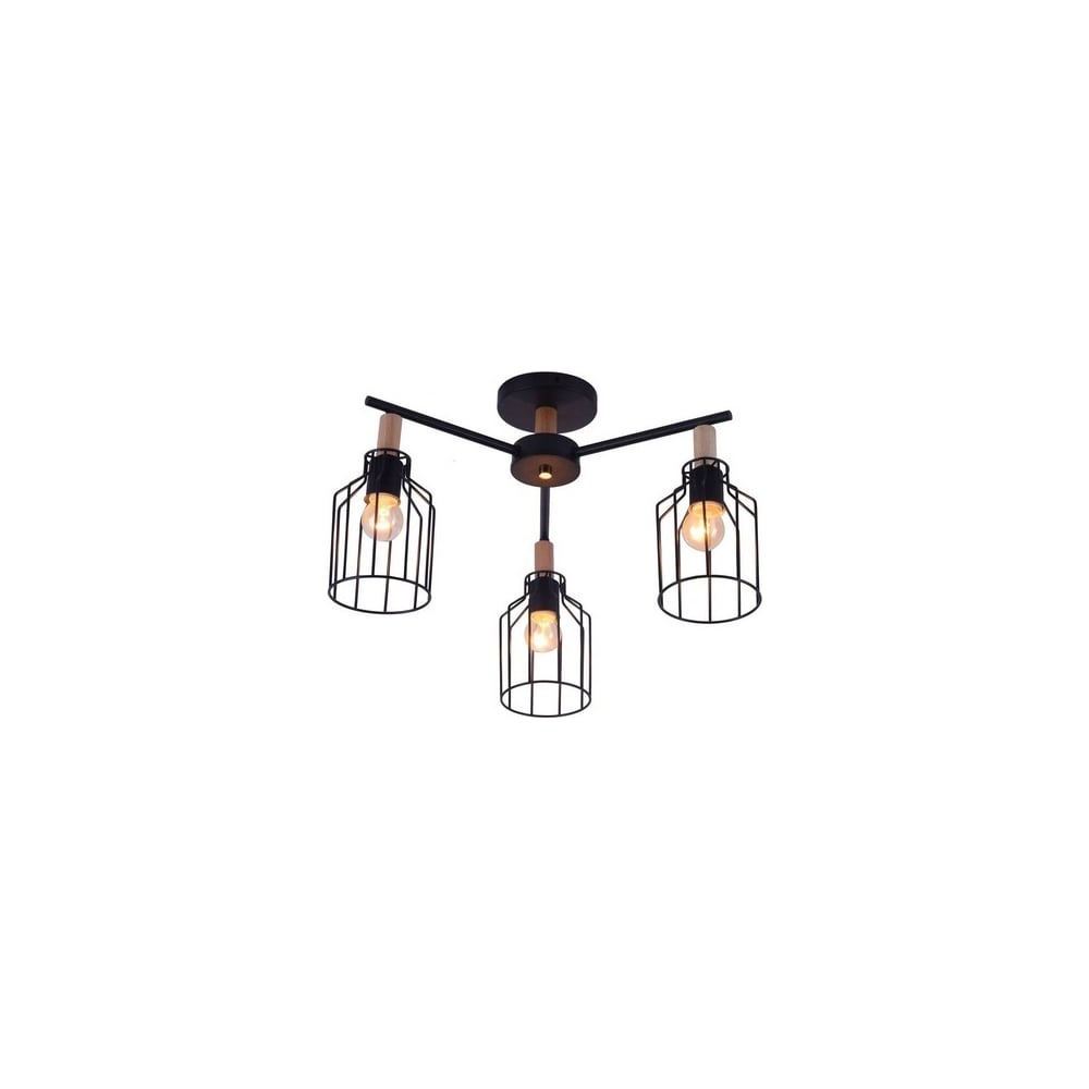 Потолочный светильник ESCADA E27*60W 469/3PL Black
