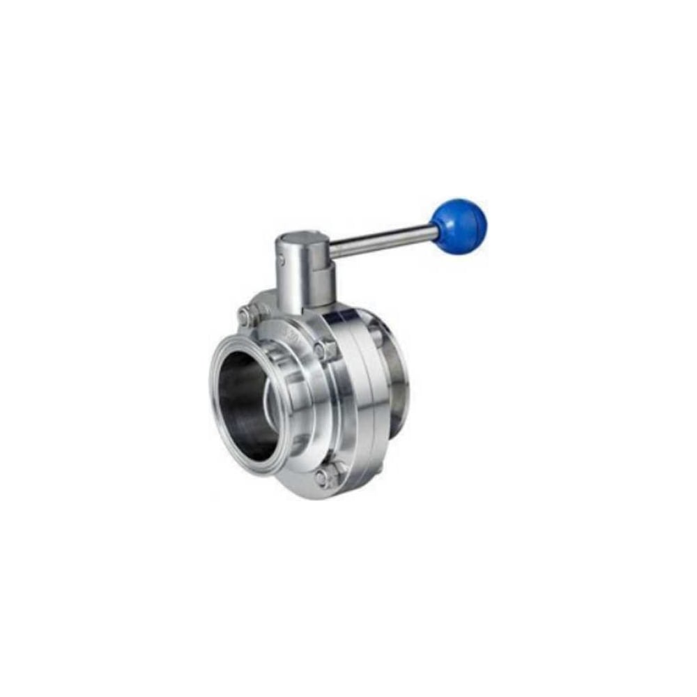 Изображение товара Дисковый нержавеющий затвор TITAN LOCK AISI304 DN25, типа clamp-clamp TLSD025CLS