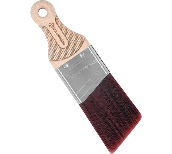 Изображение товара Кисть Rollingdog DOBERMAN XT1000 малярная 50 мм, короткая ручка, угловой срез, щетина 100% премиальная синтетическая нить 10327