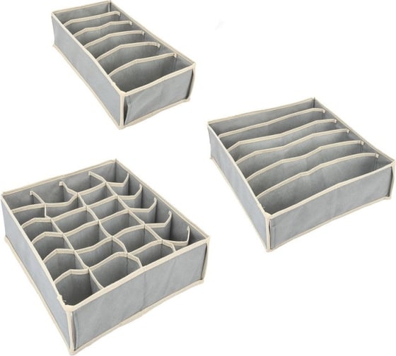 Изображение товара Набор из 3 органайзеров для вещей UNISTOR kit в выдвижной ящик 212451