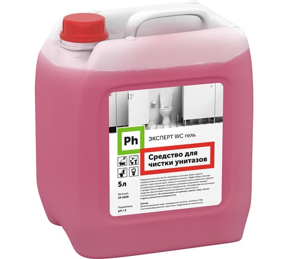 Изображение товара Гель средство для чистки унитазов Ph Эксперт WC 5л 13-2628