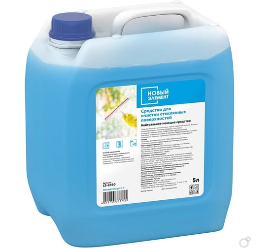 Изображение товара Средство для очистки стеклянных поверхностей Новый Элемент 5 л 13-2490
