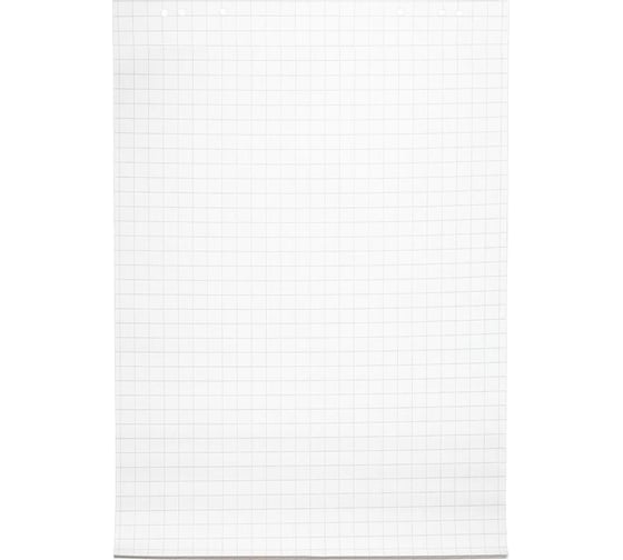 Изображение товара Бумага для флипчартов Комус блок бумаги, клетка, 67,5x98, 20 листов, 80 гр. 273509