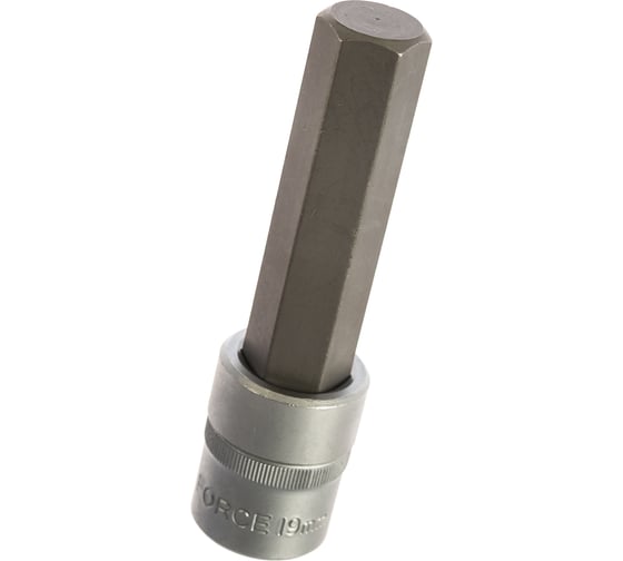 Изображение товара Головка-бита 6 гранная (110 мм, 19 мм, 1/2") FORCE 34411019