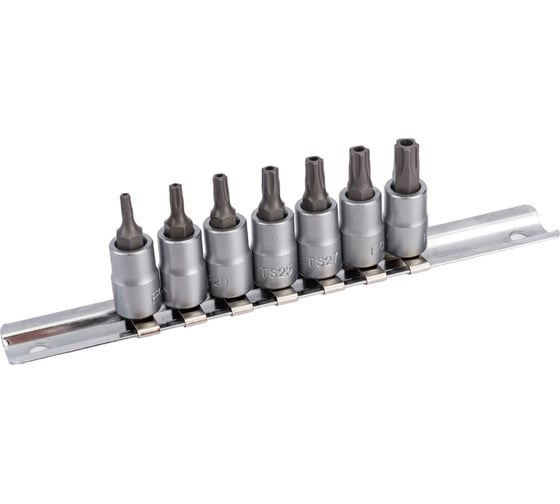 Изображение товара Набор головок TS10-TS40 1/4", на планке, 7 шт. FORCE 20711