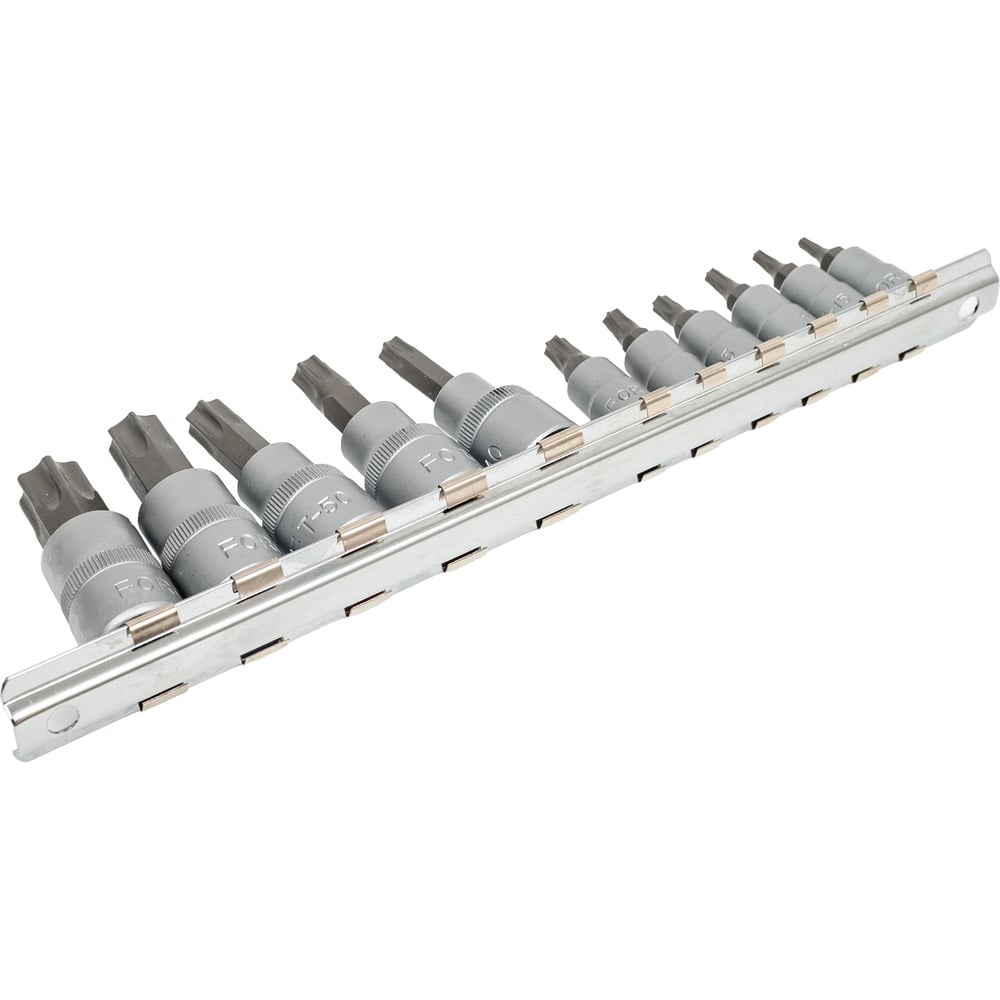 Изображение товара Набор бит-насадок Torx с отверстием 1/4" и 3/8", 11 шт. FORCE 2112I