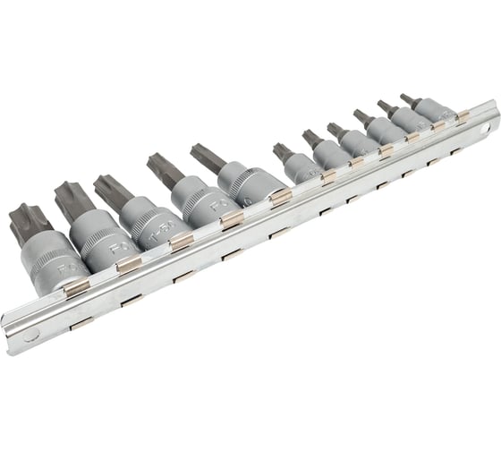 Изображение товара Набор бит-насадок Torx с отверстием 1/4" и 3/8", 11 шт. FORCE 2112I