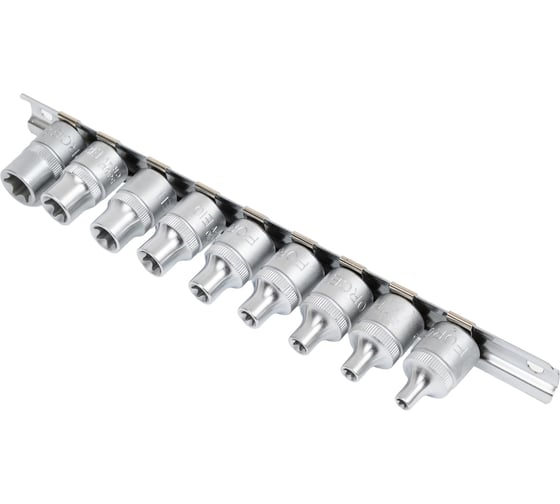 Изображение товара Набор головок 3/8" Е4-Е14, 9 шт. FORCE 3091