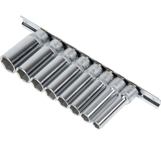 Изображение товара Набор головок 3/8”, 6 гранные (63 мм, 8-19 мм, 8 шт.) FORCE 3082