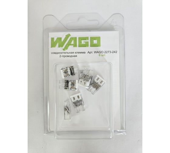 Изображение товара Клемма WAGO 2273-242 (с пастой) 6 шт. 2585