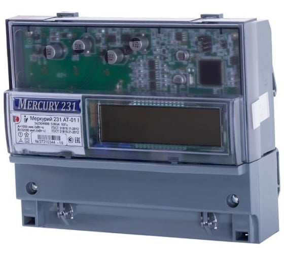 Изображение товара Счетчик Инкотекс Меркурий 231 AT-01I 3ф 5-60А 1 класс точности, 32431 87084