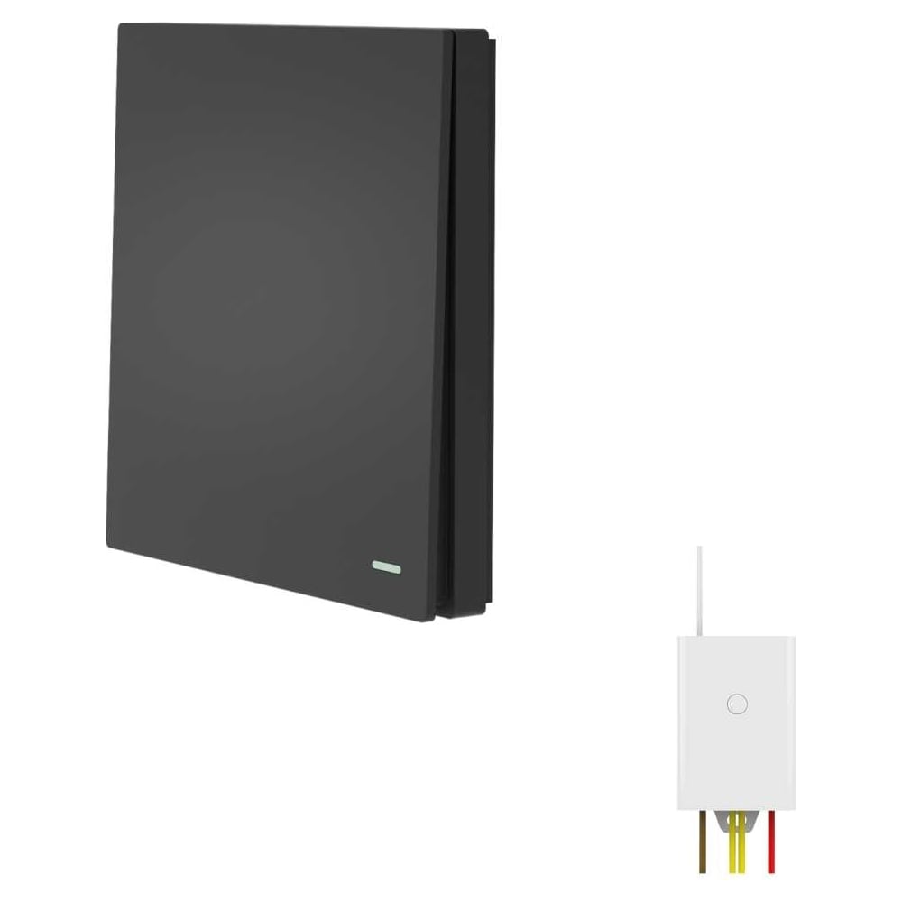 Изображение товара Беспроводной выключатель GRITT Evolution 1 клавиша антрацит радиоканал управление освещением