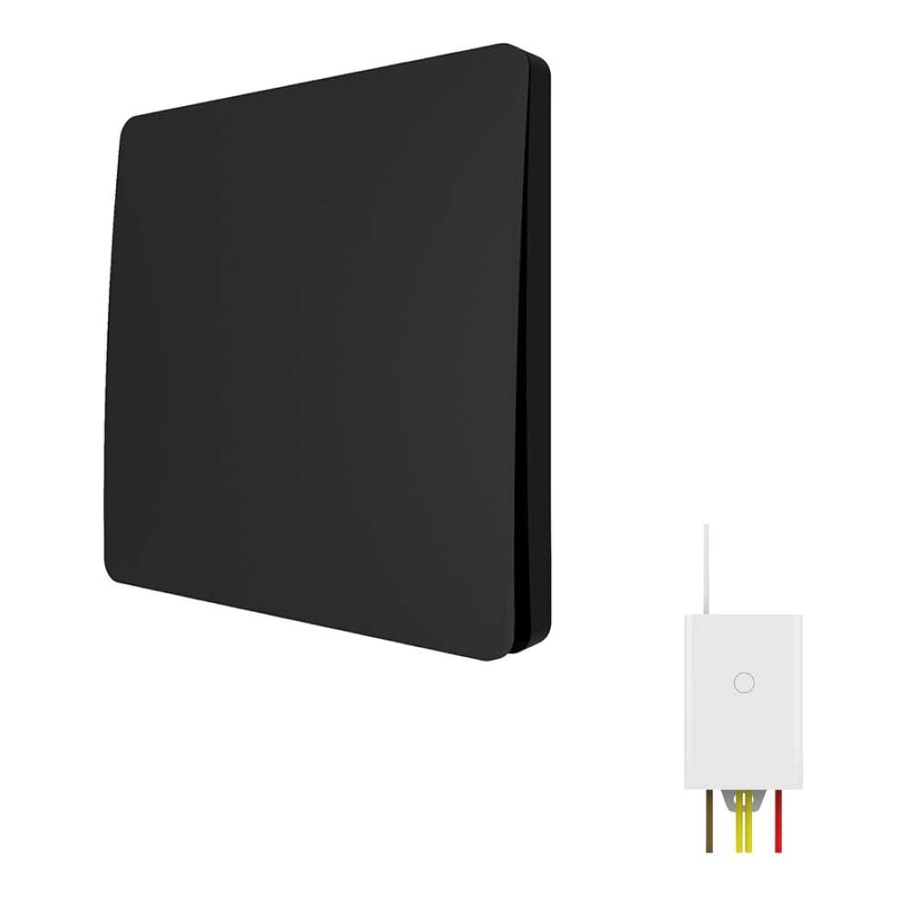 Изображение товара Беспроводной выключатель GRITT Space 1 клавиша черный радиоканал 500Вт