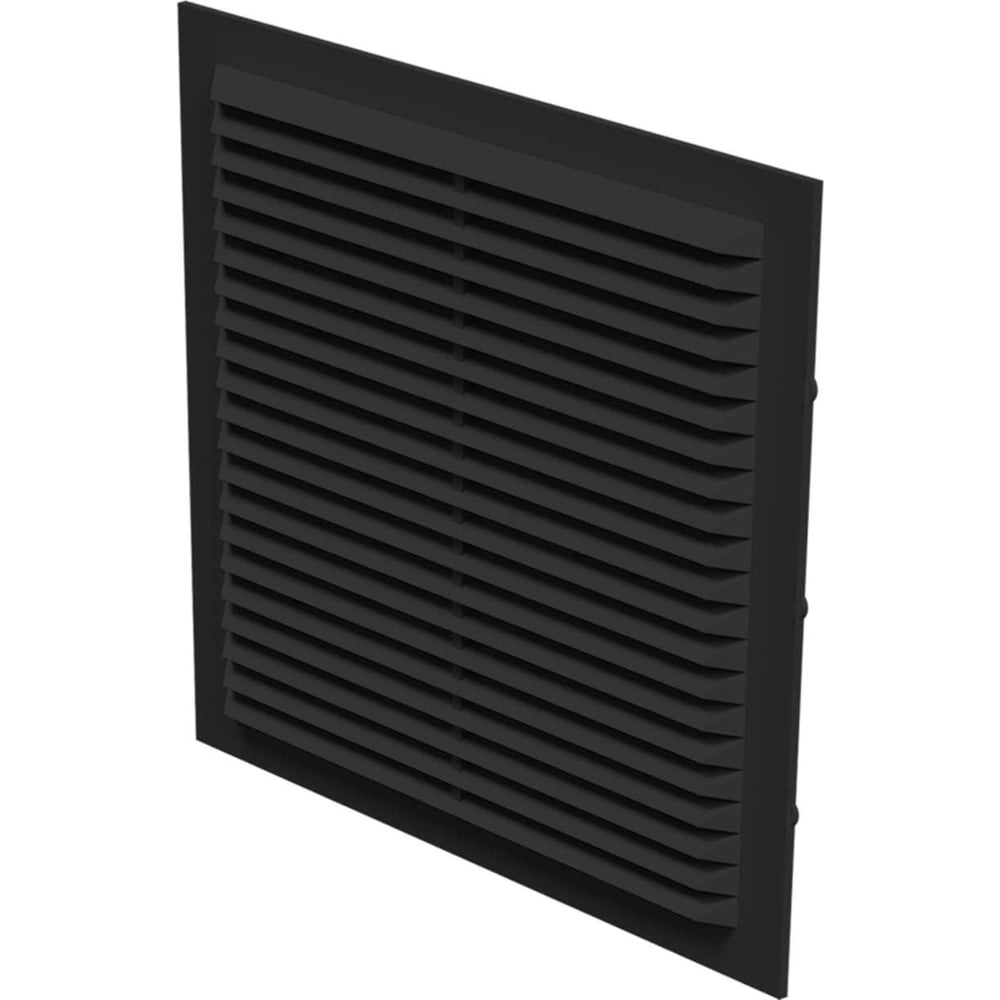 Изображение товара Вентиляционная решетка Zernberg seria2 black 192x192 мм с москитной сеткой
