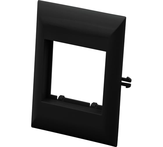 Изображение товара Рамка Рувинил для встраиваемого оборудования 45x45x9 мм черная 14 шт СПР-2-М-Ч