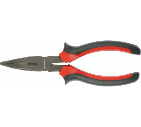 Изображение товара Изогнутые длинногубцы 160 мм, двухкомпонентные рукоятки MATRIX Black Nickel 17458