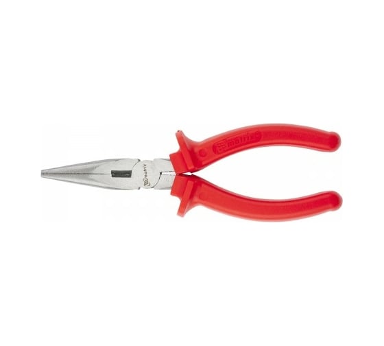 Изображение товара Длинногубцы 160 мм, прямые шлифованные, пластмассовые рукоятки MATRIX Econom 17192