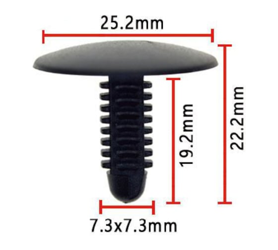 Изображение товара Клипса крепежная для а/м Ford, бампера, обшивки двери 4381395, 10 шт Nord-Yada 909249