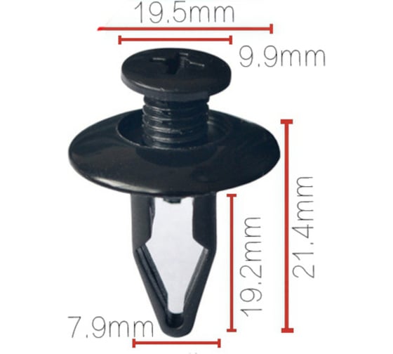 Изображение товара Клипса крепежная для а/м Ford бампера W706713-S300, 10 шт Nord-Yada 909188