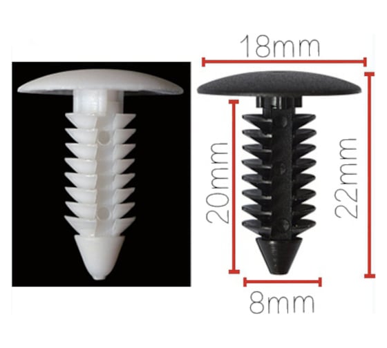 Изображение товара Клипса крепежная для а/м Ford, Opel подкрылка 01605396, 6030441, 10 шт Nord-Yada 909143