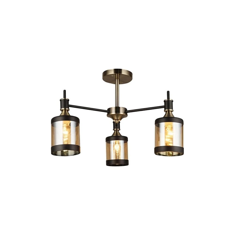 Потолочный светильник ESCADA E27*60W Antique brass/Black 599/3P