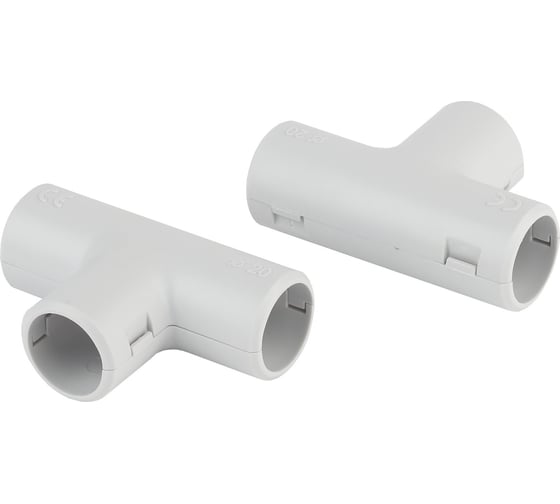 Изображение товара Соединительный тройник Рувинил для трубы 32 мм разъемный уп 10 шт Т01232