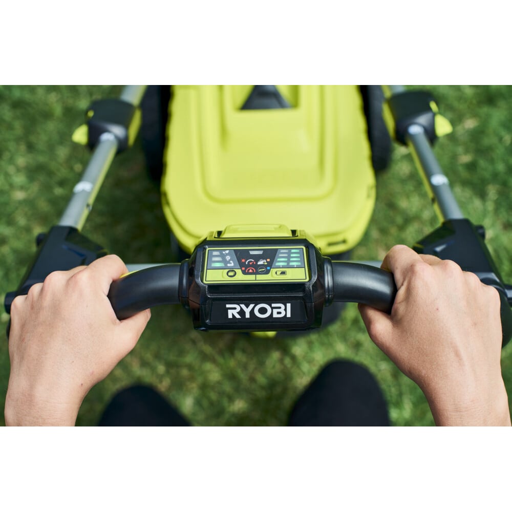 фото Бесщеточная газонокосилка ryobi