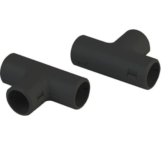 Изображение товара Соединительный тройник Рувинил для трубы 32 мм разъемный уп 10 шт Т01232Ч