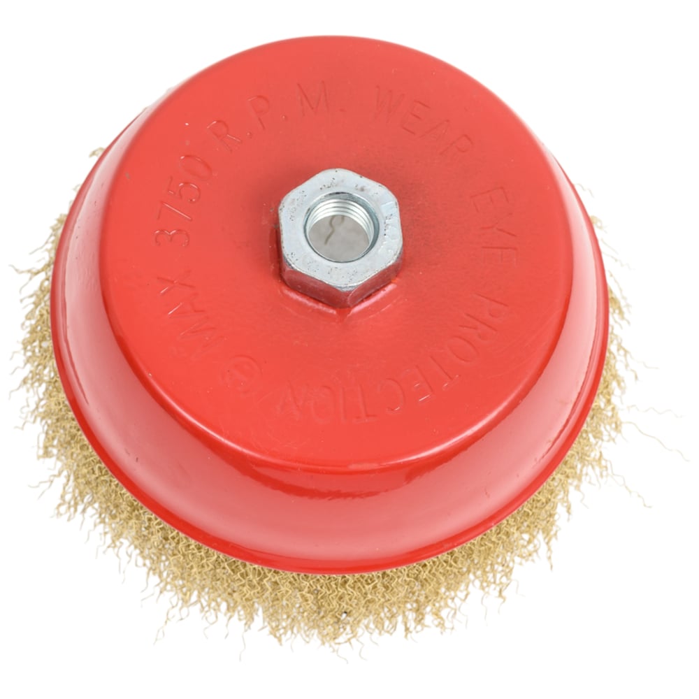 Изображение товара Щетка чашечная 150 мм М14 из латунированной стали ТРЭЛ