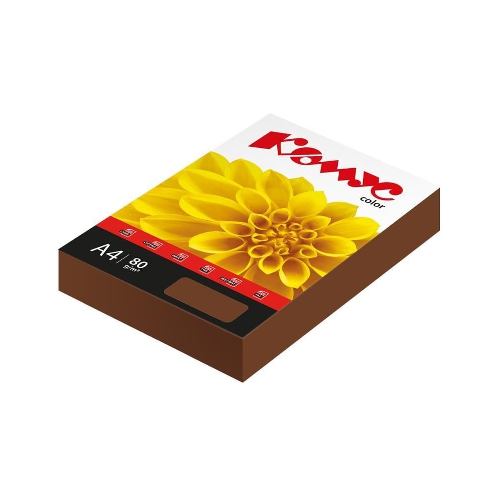 Изображение товара Цветная бумага Комус color шоколад интенсив, 80 г, а4, 500 л 619980