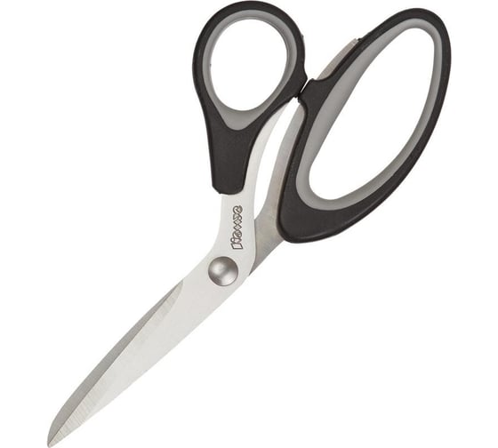 Изображение товара Ножницы Комус 203 мм, с пластиковыми эллиптическими ручками, цвет черный 159334