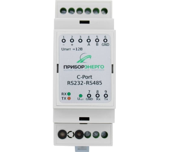 Изображение товара Преобразователь интерфейсов НТК Приборэнерго RS232-RS485 (12В) 0210550010941