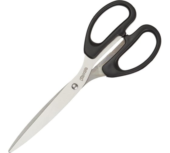 Изображение товара Ножницы Комус 210 мм, с пластиковыми эллиптическими ручками, цвет черный 159333