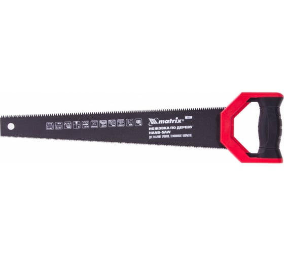 Изображение товара Ножовка по дереву 400 мм, две рабочие кромки 13-14 TPI и 7-8 TPI,тефлоновое покрытие MATRIX UNIVERSAL 23571