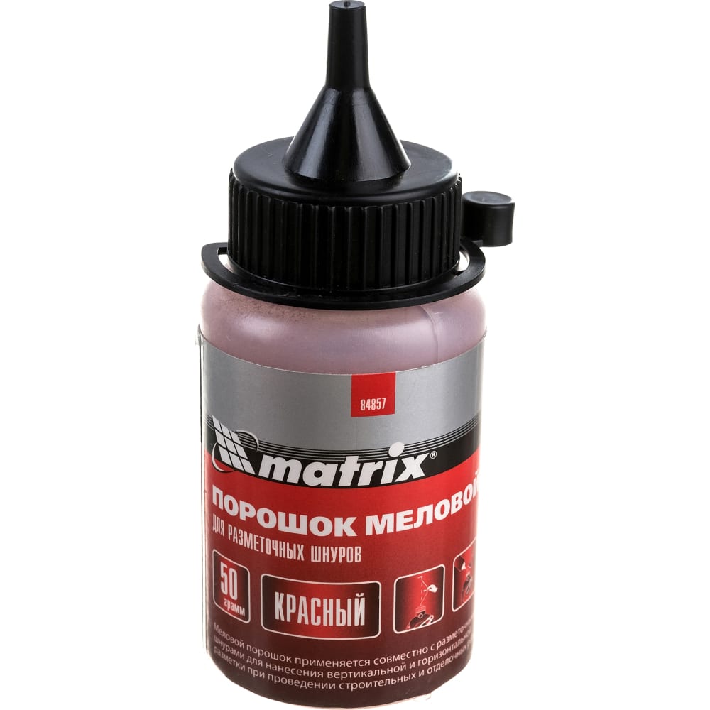 Меловой порошок для разметочных шнуров MATRIX меловой порошок matrix 115 г красный