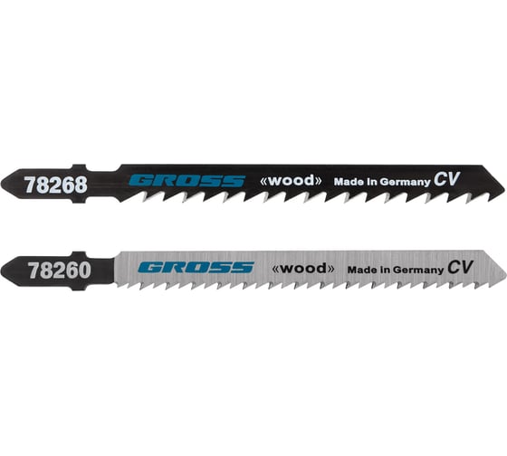 Изображение товара Набор полотен для электролобзика по дереву, 2 шт. GROSS 78254