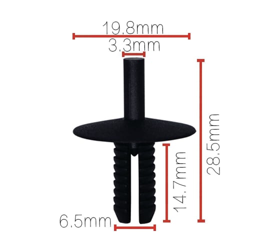 Изображение товара Клипса крепежная для а/м BMW бампера 51111944537, 10 шт Nord-Yada 909180