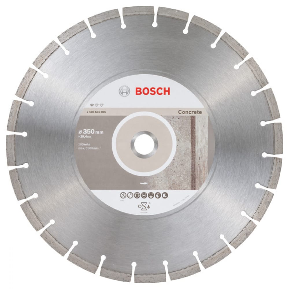 фото Алмазный диск по бетону (350х25.4 мм) bosch 2608603806