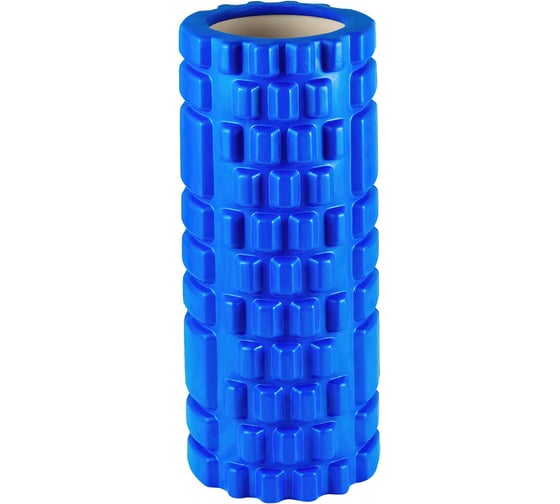 Изображение товара Массажный ролик для йоги и фитнеса DASWERK, 33x14 см, Eva, синий, с выступами, 680024