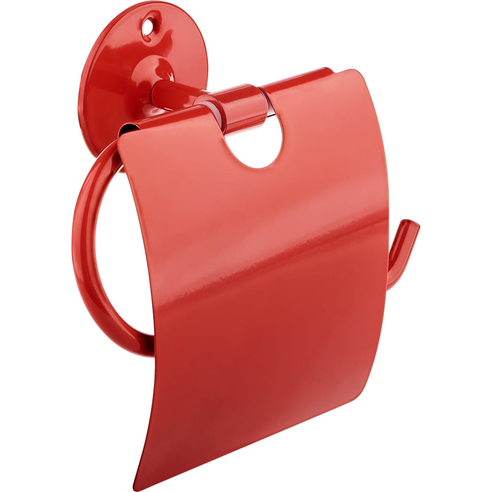 Изображение товара Держатель для туалетной бумаги Moroshka Trud закрытый 950-106-01 красный нержавеющая сталь