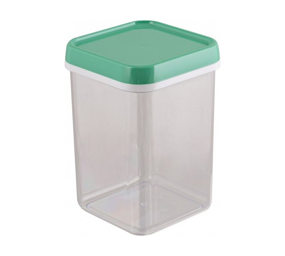 Изображение товара Банка для сыпучих продуктов Полимербыт квадратная 1.2 л 432670000