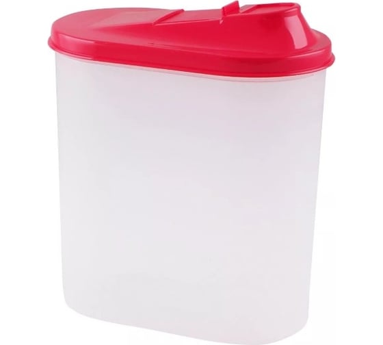 Изображение товара Банка для сыпучих продуктов Полимербыт овальная 2 л 432930000